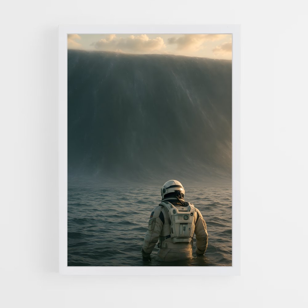 Poster art envoûtant d'Interstellar – affiche Art spatial (vue 3)